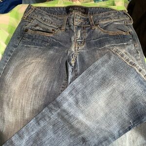 Hint- woman’s slightly used jeans